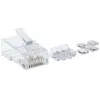 Intellinet RJ45 Modularstecker Pro Line, Cat6A, UTP, 3-zinkig, für Massivdraht, 50 µ vergoldete Kontakte, 80er-Pack