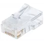 Intellinet RJ45 Modularstecker Pro Line, Cat5e, UTP, 3-zinkig, für Massivdraht, 50 µ vergoldete Kontakte, 100er-Pack