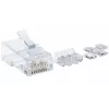 Intellinet RJ45 Modularstecker, Cat6A, UTP, 2-zinkig, für Litzenkabel, 15 µ vergoldete Kontakte, 80er-Pack