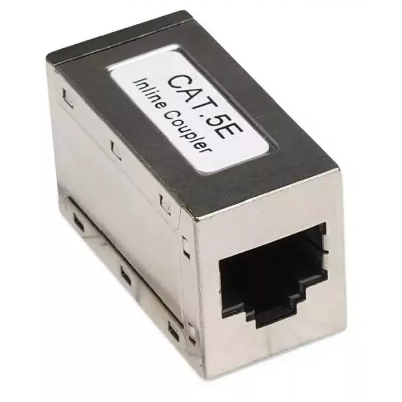 Intellinet Inline-Kupplung, Cat5e, FTP, Modular, 8P8C-Buchse auf 8P8C-Buchse, Silber