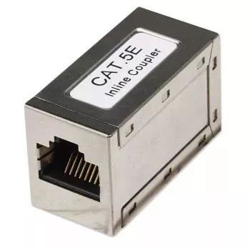 Intellinet Inline-Kupplung, Cat5e, FTP, Modular, 8P8C-Buchse auf 8P8C-Buchse, Silber