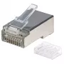 Intellinet RJ45 Modularstecker Pro Line, Cat6, STP, 3‑zinkig, für Massiv- und Litzenleiter, 50 µ vergoldete Kontakte, 90 Stück