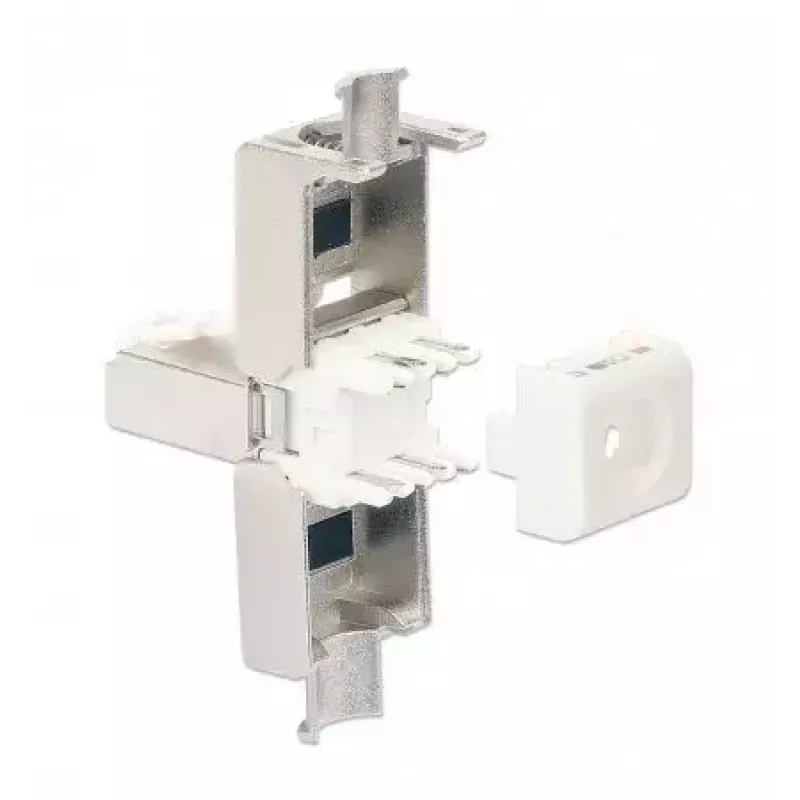 Intellinet Cat6a 10G geschirmter werkzeugloser RJ45-Modularstecker STP mit vergoldeten Kontakten