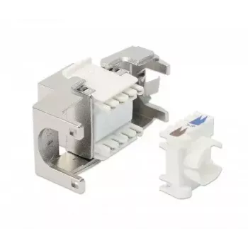 Intellinet Cat8.1 40G geschirmter werkzeugloser Keystone-Jack RJ-45 Silber