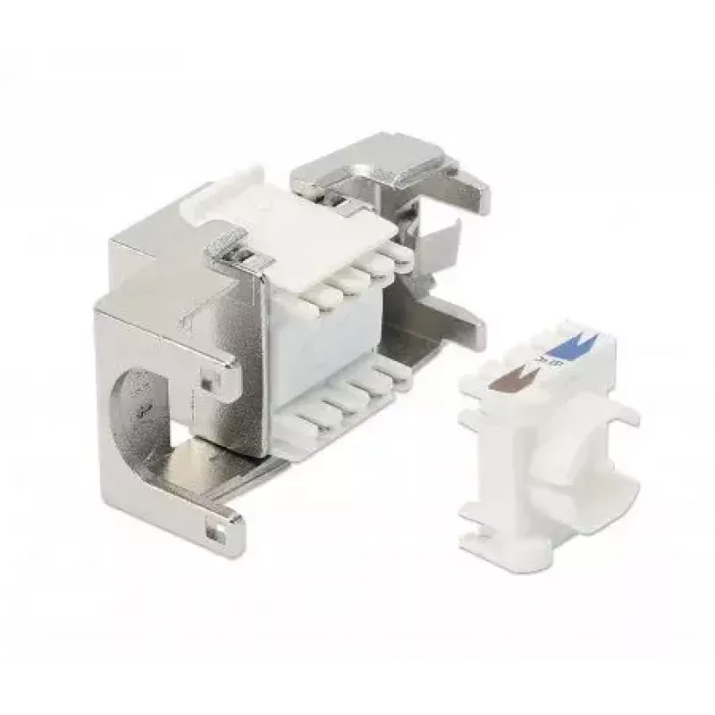 Intellinet Cat8.1 40G geschirmter werkzeugloser Keystone-Jack RJ-45 Silber