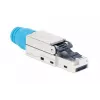 Intellinet Cat8.1 40G geschirmter werkzeugloser RJ45 Modularstecker Blau Stecker