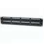 Intellinet Patch Panel, Cat6, UTP, 48-Port, 2U, Schwarz