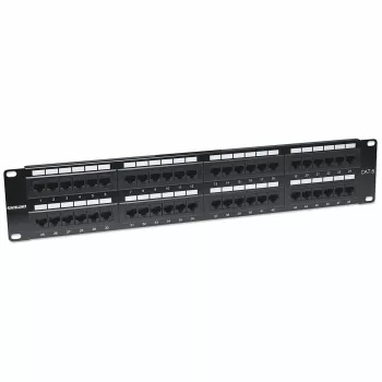Intellinet Patch Panel, Cat6, UTP, 48-Port, 2U, Schwarz