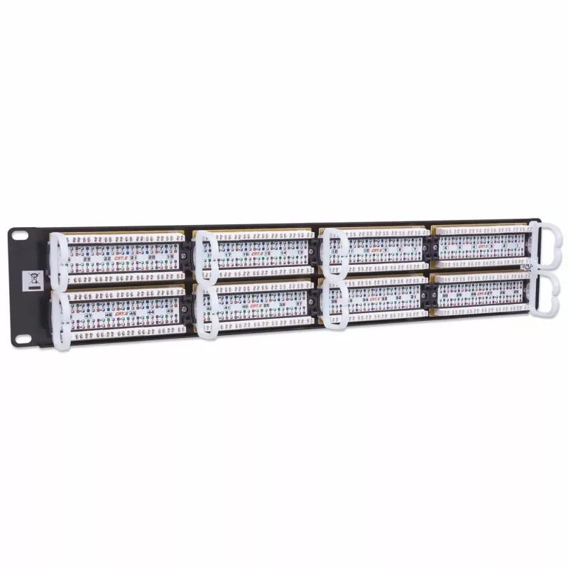Intellinet Patch Panel, Cat6, UTP, 48-Port, 2U, Schwarz