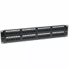 Intellinet Patch Panel, Cat5e, UTP, 48-Port, 2U, Schwarz