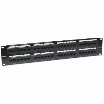 Intellinet Patch Panel, Cat5e, UTP, 48-Port, 2U, Schwarz