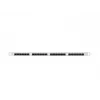 Patchpanel LANBERG PPU6-0024-S, 24‑Port Cat6, Metall, 0,5 HE, 440×22,3×99 mm