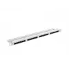 Patchpanel LANBERG PPU6-0024-S, 24‑Port Cat6, Metall, 0,5 HE, 440×22,3×99 mm