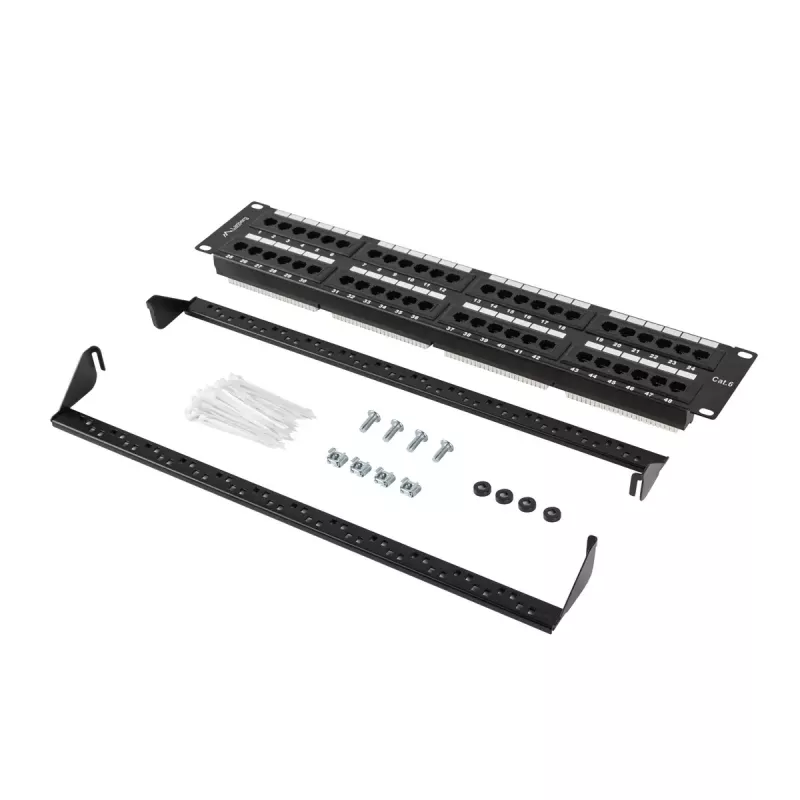 Rack-Zubehör Lanberg PPU6-2048-B 19 Zoll 2U 48 Ports