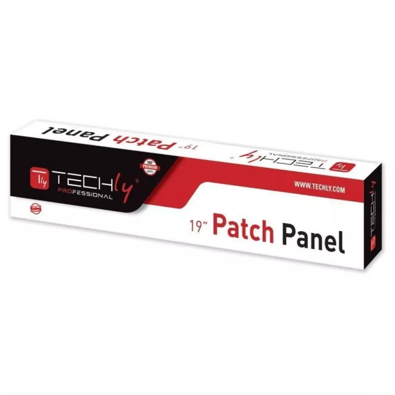 Techly Patch Panel UTP 24 Ports RJ45 Cat.5E I-PP 24-RU-C5ET