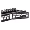 Techly Modularer Patchpanel 24 Plätze UTP mit herausnehmbaren Modulen 1HE Schwarz