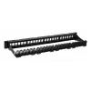 Techly Modularer Patchpanel 24 Plätze UTP mit herausnehmbaren Modulen 1HE Schwarz
