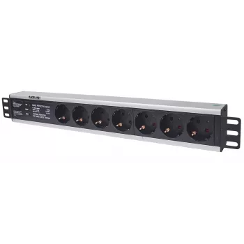 Rackmount-Steckdosenleiste Intellinet 19 Zoll 1,5HE 7-fach Typ F