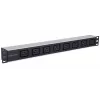 Intellinet 19 Zoll 1U Rackmount 8-fach C19 Power Distribution Unit (PDU) mit abnehmbarem Netzkabel und rückseitigem C20 Eingang