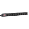 Intellinet 19 Zoll 1U Rackmount 9-fach PDU 16A Ein/Aus 2m Netzkabel