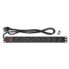 Intellinet 19 Zoll 1U Rackmount 9-fach PDU 16A Ein/Aus 2m Netzkabel