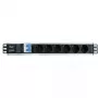 Techly I-CASE STRIP-16SH Steckdosenleiste (PDU) 6 AC-Ausgänge 1.5HE Schwarz, Silber