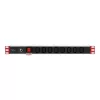 Steckdosenleiste Techly Rack 19 Zoll Power Strip 1U 8 Ausgänge C13