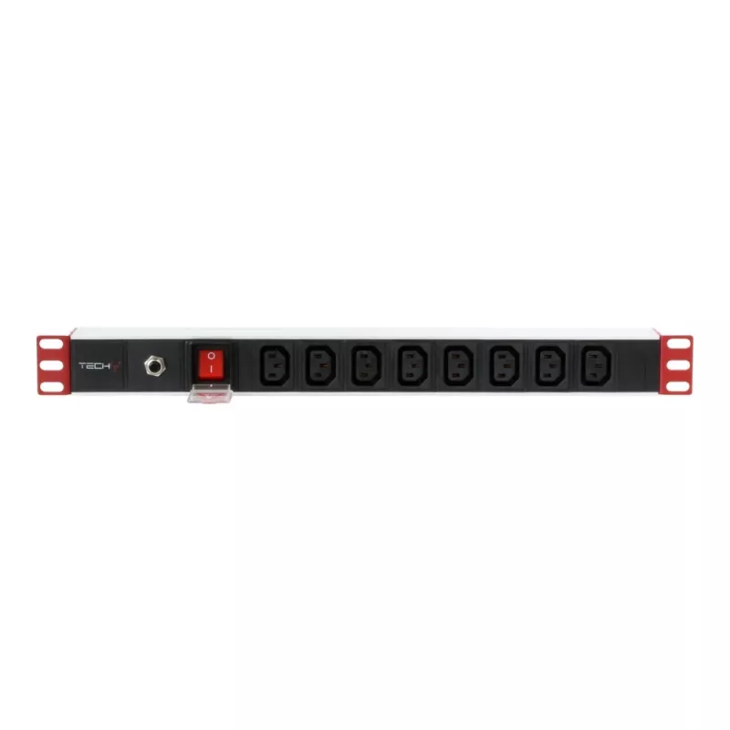 Steckdosenleiste Techly Rack 19 Zoll Power Strip 1U 8 Ausgänge C13