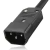Techly Mehrfachsteckdose 8 Steckdosen für Rack 19 Zoll C14-Stecker 1 HE Schwarz Rot