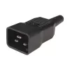 Techly I-CASE STRIP-18C20 Stromverteilungseinheit (PDU) 8 AC-Ausgang/Ausgänge 1U Schwarz, Rot