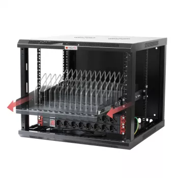 Rack-Ablage Techly I-CABINET-TRAY14BK Schwarz 4U 19 Zoll