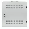 Intellinet Low-Profile 19 Zoll Wandgehäuse mit 4U horizontalen und 2U vertikalen Schienen – schlank, platzsparendes Gehäuse mit nur 170 mm Tiefe, ideal für AV-, Multimedia- und Überwachungsanwendungen, montiert, Grau RAL 7035