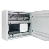 Intellinet Low-Profile 19 Zoll Wandgehäuse mit 4U horizontalen und 2U vertikalen Schienen – schlank, platzsparendes Gehäuse mit nur 170 mm Tiefe, ideal für AV-, Multimedia- und Überwachungsanwendungen, montiert, Grau RAL 7035