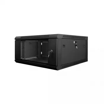 Wandmontierter Schrank Lanberg WF01-6604-10B 4U Schwarz