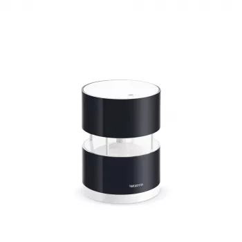 Netatmo Smart Anemometer, Windgeschwindigkeit, Kabellos, Wi-Fi, 0 - 45 m/s, 100 m, Schwarz, Transparent
