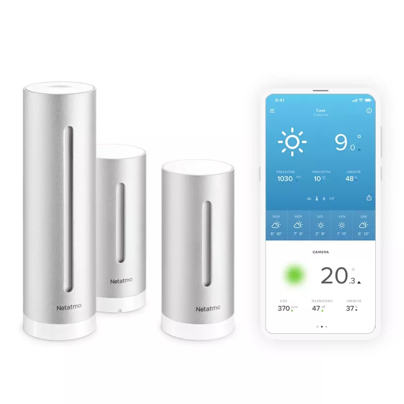 Netatmo Indoor Pack „Smart Home Wetterstation + Zusätzliches Smart Indoor Modul“