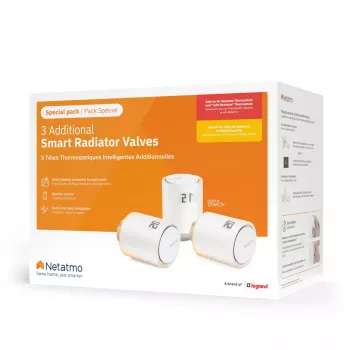 Smart Radiator Valves Netatmo Pack: 3 Additional Smart Radiator Valves