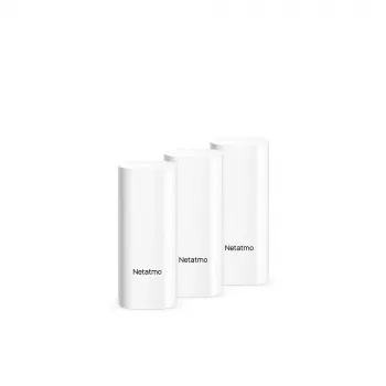 Tür-/Fenstersensor Netatmo DTG-EC kabellos wetterfest 3 V (2×AAA), Reichweite 80 m, weiß, Set mit 3 Stück