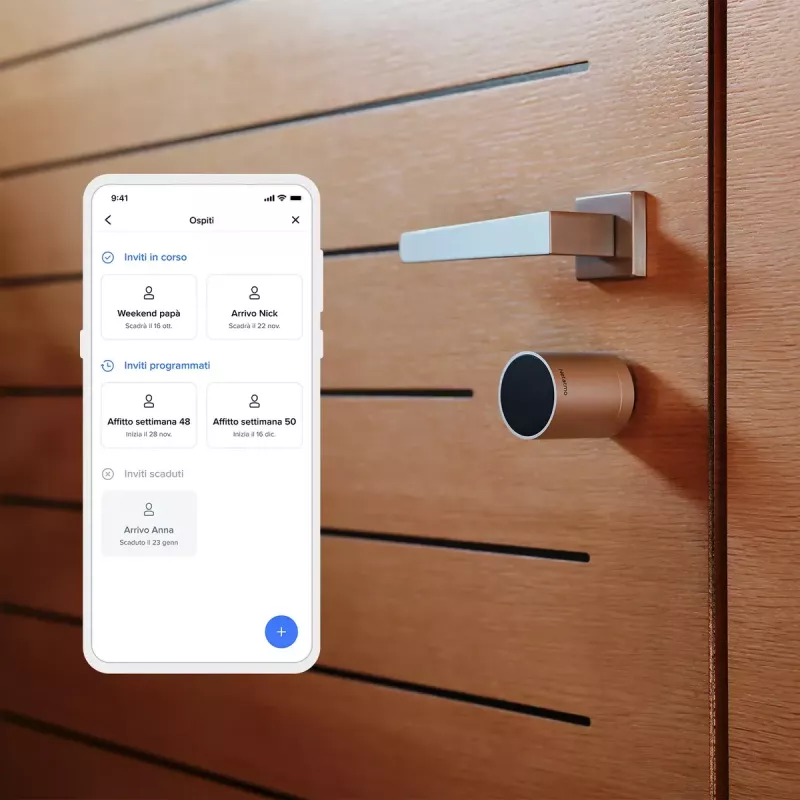 Smartes Türschloss Netatmo NDL-EC Keyless Schwarz Grau