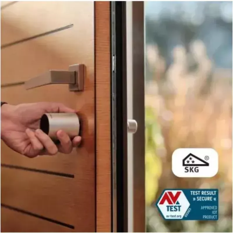 Smartes Türschloss Netatmo NDL-EC Keyless Schwarz Grau