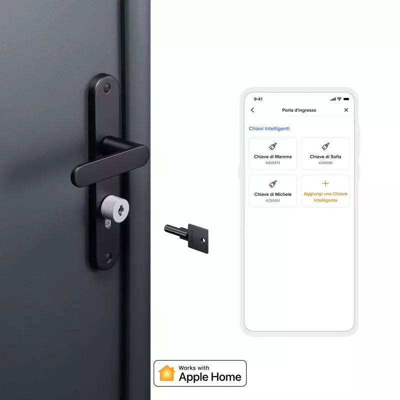 Smartes Türschloss Netatmo NDL-EC Keyless Schwarz Grau