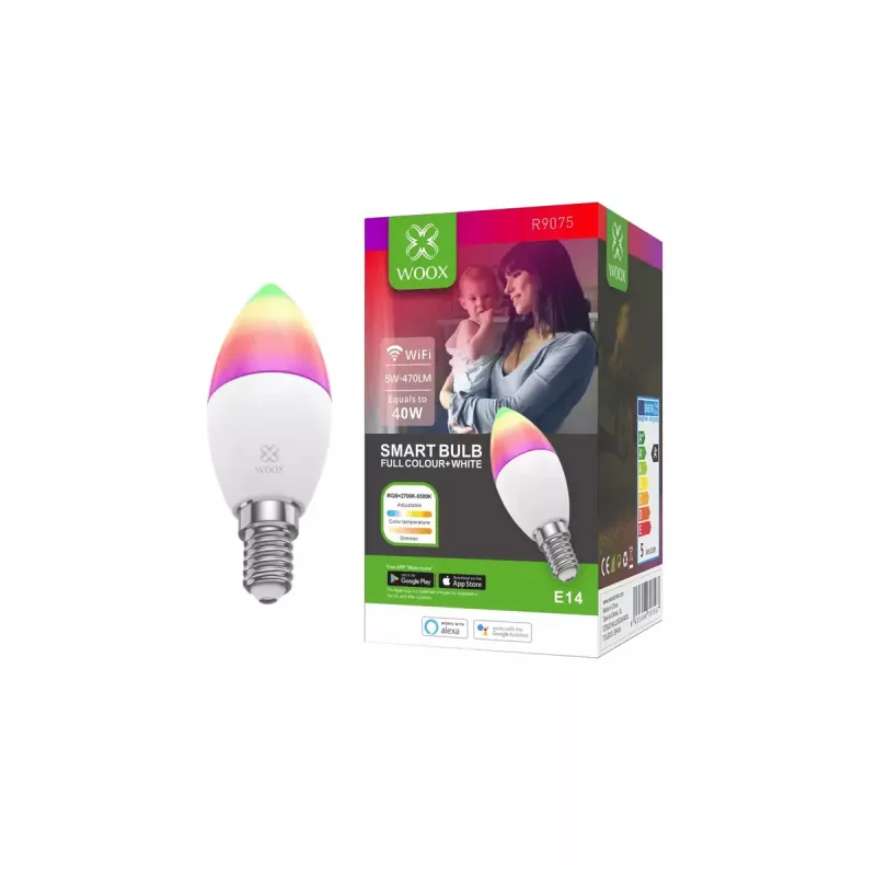 Intelligente Glühbirne WOOX R9075 Wi-Fi 5 W Weiß