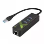 Techly IDATA USB-ETGIGA-3U2 Laptop-Dock/Port-Replikator USB 3.2 Gen 1 (3.1 Gen 1) Typ-A Schwarz