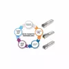 Intellinet Transceiver-Modul Optisch, Gigabit Fiber SFP Mini-GBIC, 1000Base-Sx (LC) Multi-Mode-Port, 550 m, Wellenlänge 850 nm, Ethernet, Fibre, MSA-konform, Äquivalent zu Cisco GLC-SX-MM, Drei Jahre Garantie