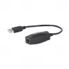 Manhattan USB-A Line Extender, zur Verwendung mit RJ45-Netzwerkkabel (nicht enthalten), verlängert USB-Geräte bis zu 60 m, Bus-Stromversorgung, Cat5e/Cat6/Cat6A RJ45-Netzwerkkabel geeignet, Schwarz, Drei Jahre Garantie