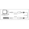Techly IUSB-EXTENDTY2 Kabeladapter RJ-45 USB 2.0 Typ-A schwarz