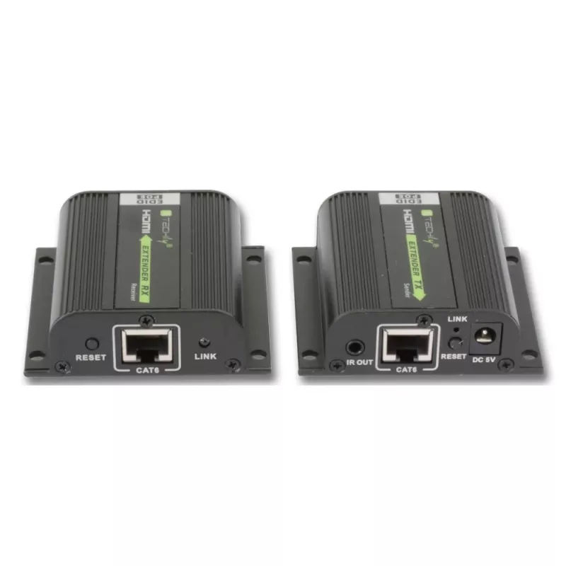Techly IDATA EXT-E70POED AV-Extender AV-Sender & -Empfänger Schwarz