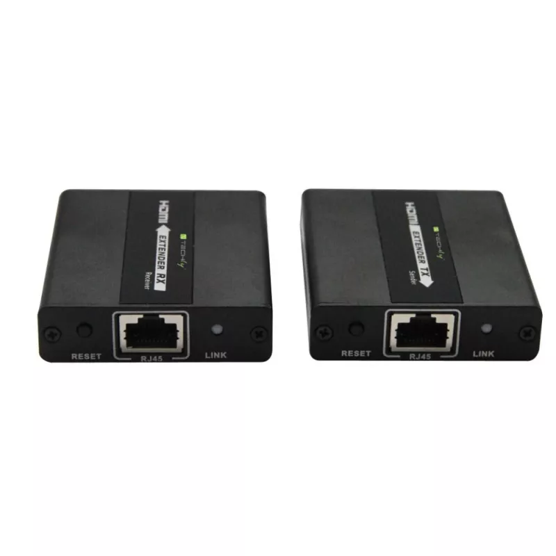Techly IDATA EXT-E71 AV-Extender AV-Sender & -Empfänger Schwarz