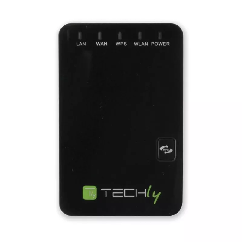 Techly Wandsteckdosen-WLAN-Router 300N Wi-Fi 4