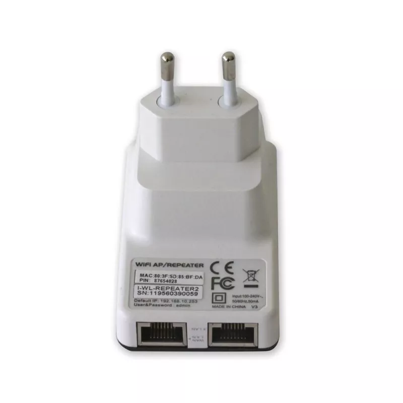 Techly Wandsteckdosen-WLAN-Router 300N Wi-Fi 4